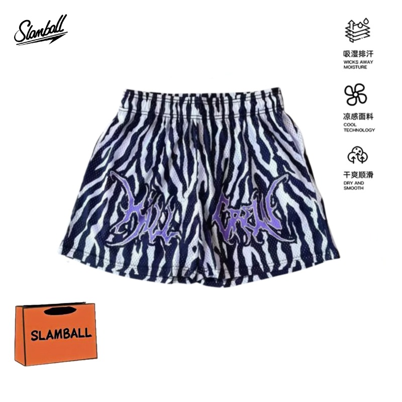 美式篮球短裤男潮牌青少年男款休闲不过膝四分裤训练透气速干球裤