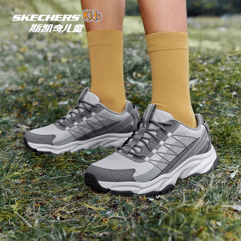 Skechers斯凯奇男鞋登山鞋2025夏商场新款户外耐磨休闲鞋237748C