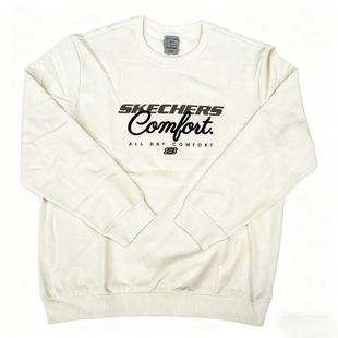 Skechers斯凯奇男士 圆领舒适休闲针织套头卫衣L422M120