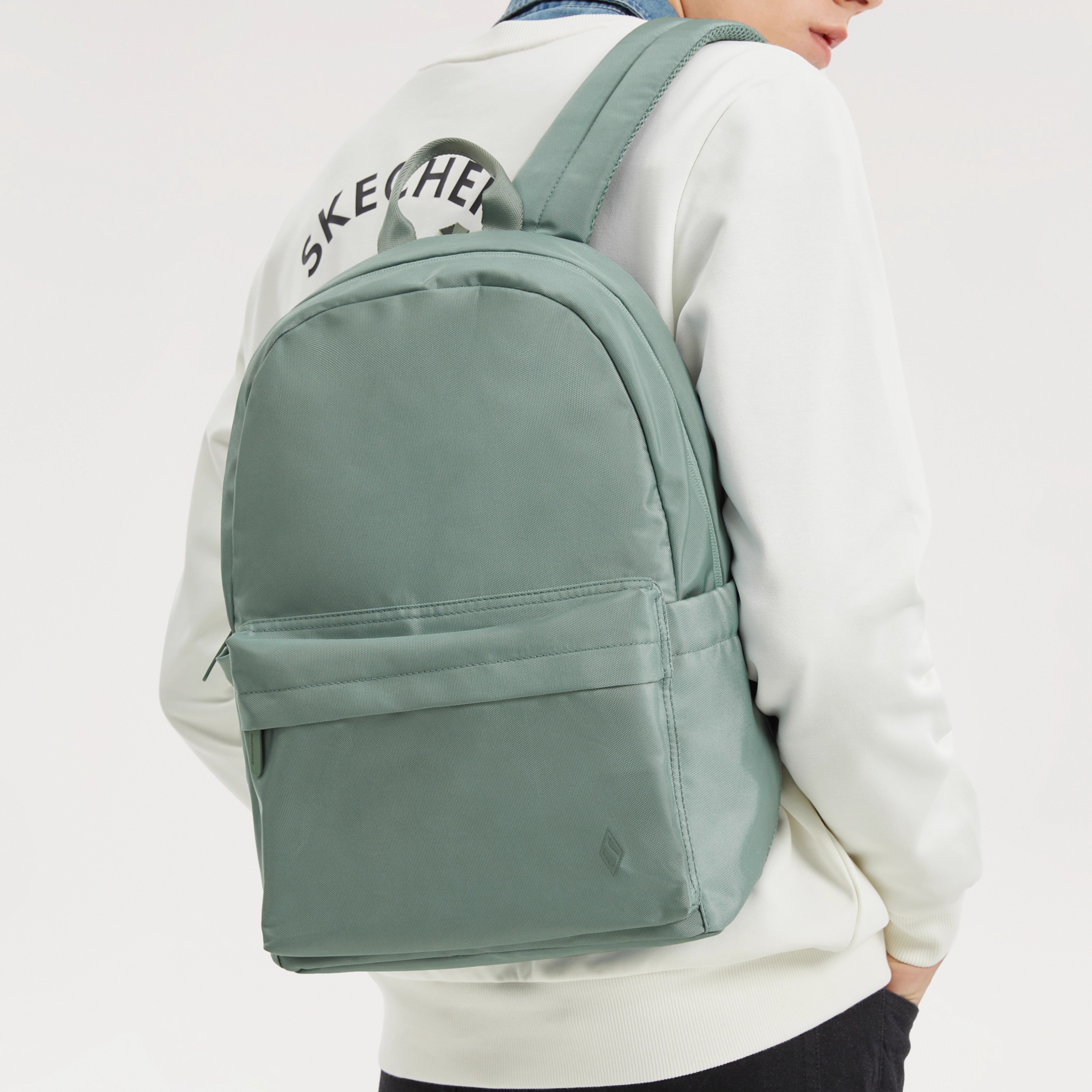 Skechers斯凯奇双肩包简约百搭旅行包男女时尚潮流运动包L423U147