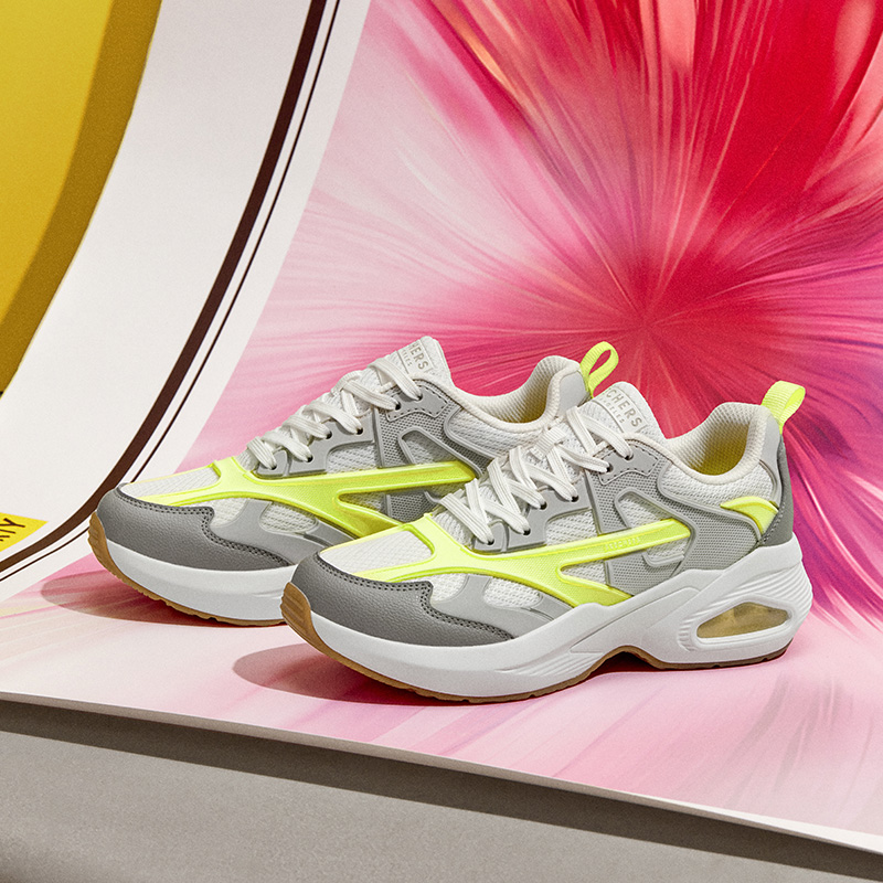 Skechers斯凯奇跑步鞋官网正品女士时尚休闲鞋设计感缓震鞋跑步鞋