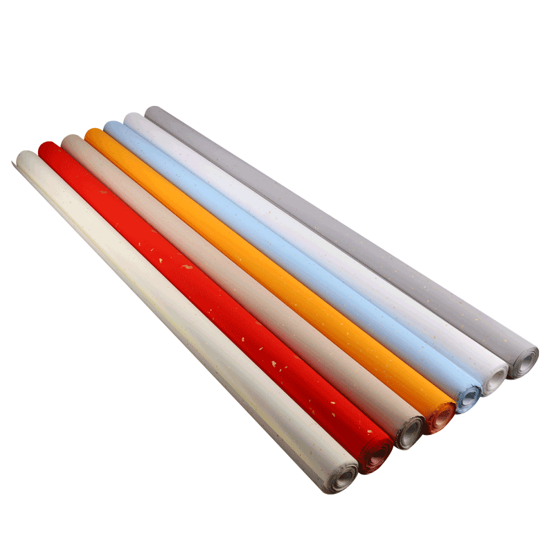 墨忆八尺整张粉彩宣纸国展用纸8尺国展投稿专用宣纸大尺寸书法专用纸半生熟撒金洒金仿古彩宣