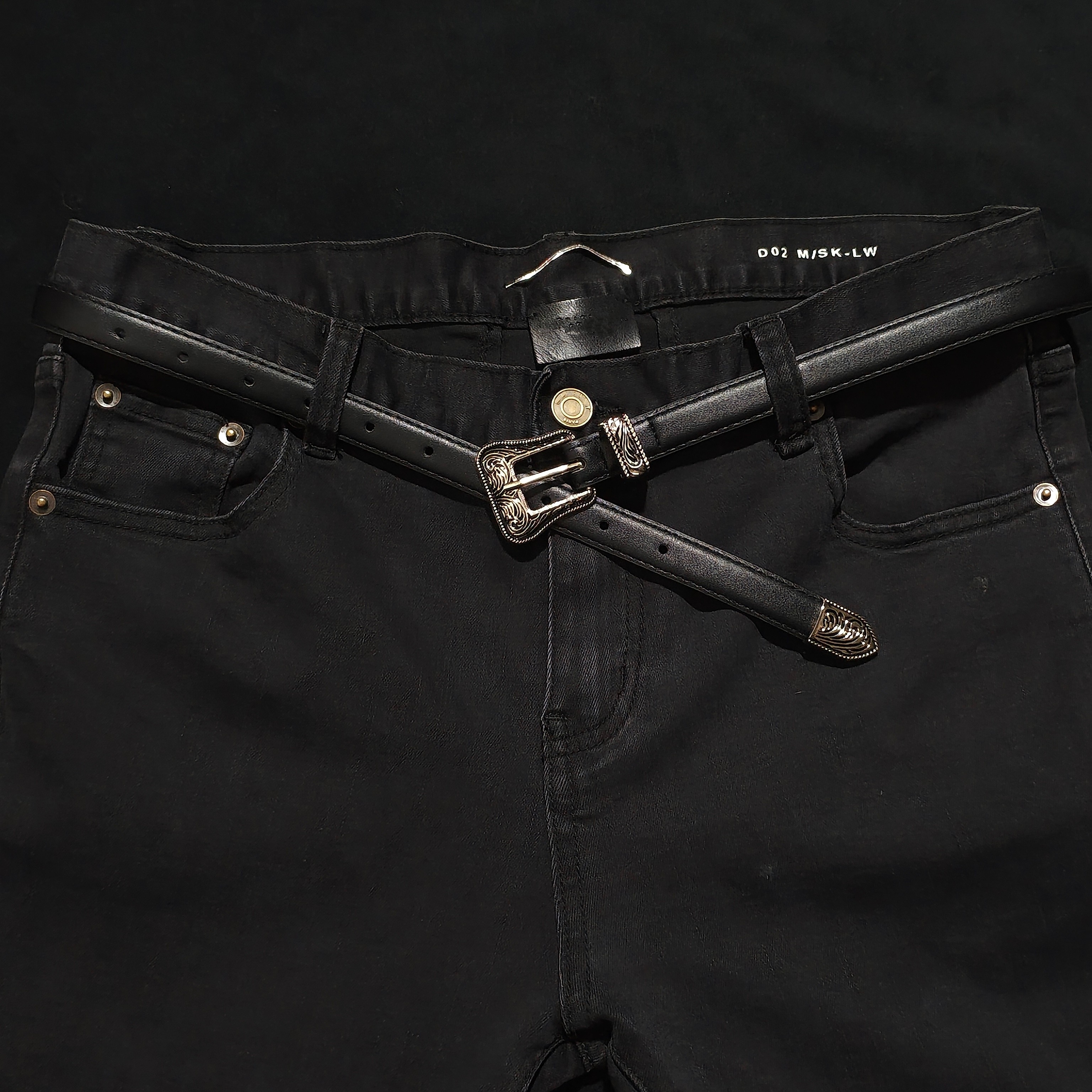 thumbnail for Early Dad, SLP-style belt, high street style belt, high street fashion carved hedi rock belt