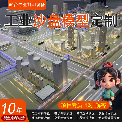 工业沙盘模型定制电子沙盘新能源沙盘工厂园区学校规划沙盘定制