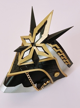 现货|原神愚人众执行官队长卡皮塔诺cosplay道具cos面具头盔头饰