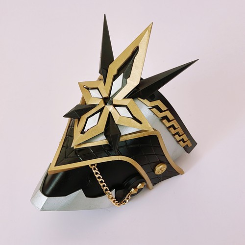 现货|原神愚人众执行官队长卡皮塔诺cosplay道具cos面具头盔头饰
