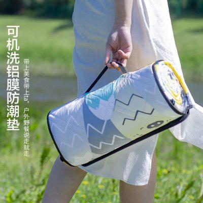 加厚超声波野餐垫户外露营防水野餐布便携式帐篷地垫可机洗防潮垫