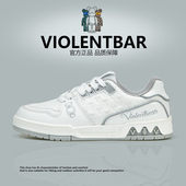 子运动休闲小白鞋 VIOLENTBEAR 女8889 男板鞋 鞋 暴力熊时尚 轻奢潮鞋