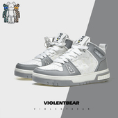 高帮板鞋 运动时尚 休闲女鞋 暴力熊2024新款 情侣鞋 子男6668