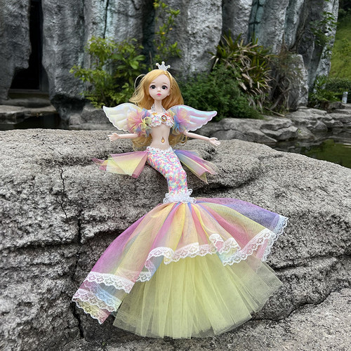 靓彩美人鱼公主娃娃女孩玩具