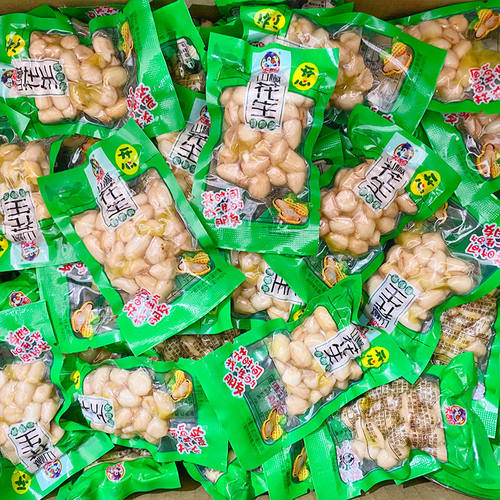 零食卤味水煮山椒花生下酒菜熟食