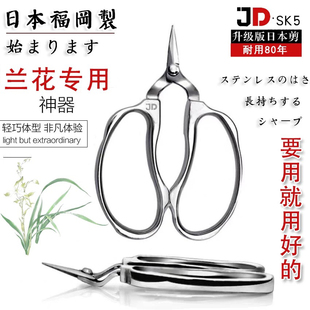 日本进口不锈钢兰花专用剪刀分苗剪兰花分苗剪刀分株养修兰花工具