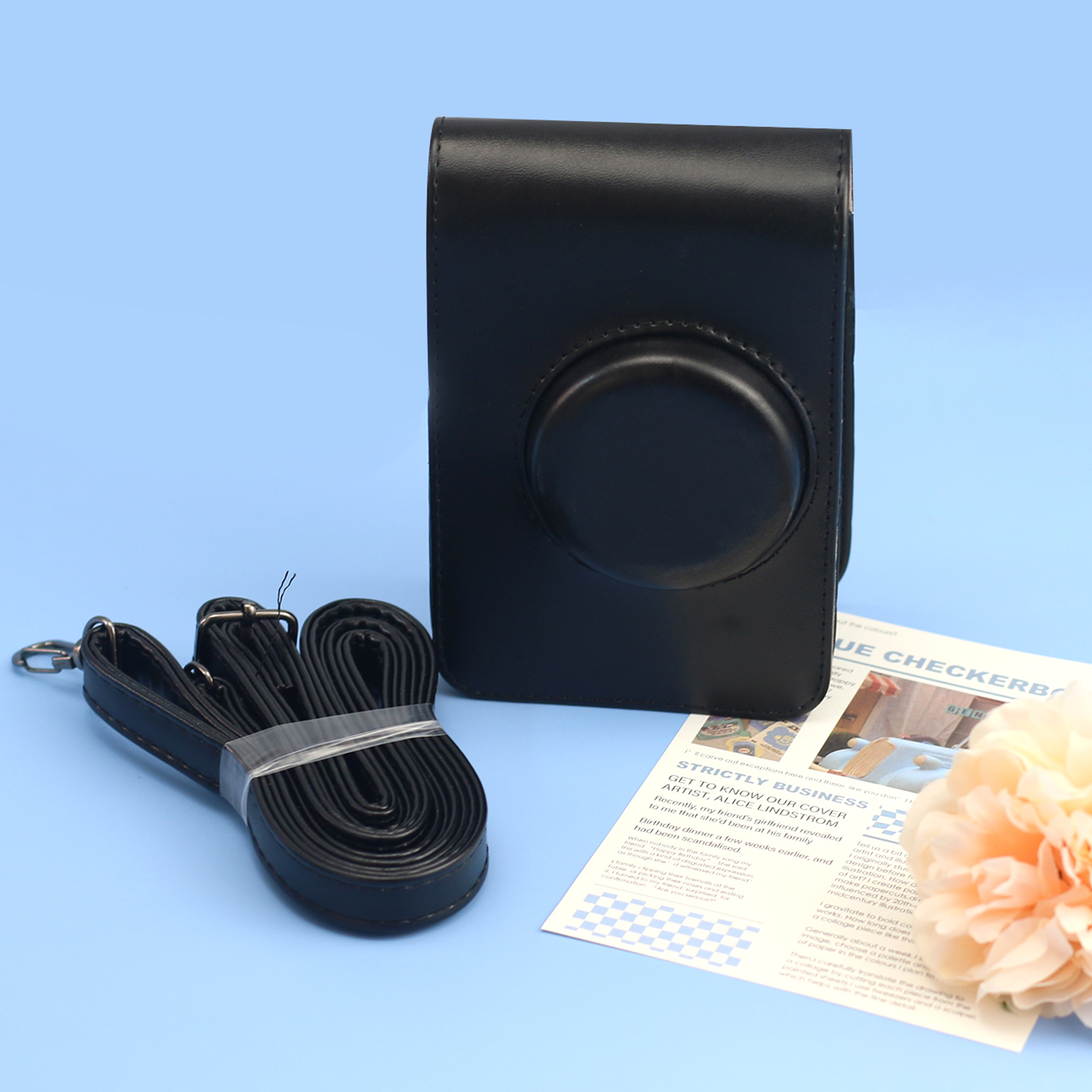 拍立得EVO竖款收纳皮套 PU皮相机保护包 数码摄影皮套收纳复古