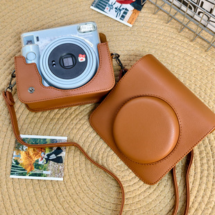 拍立得相机包SQ1/6/40通用斜挎包皮质便携可放壳通用富士收纳包