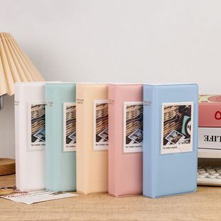 适用拍立得SQ系列相片收纳册方形相片卡册可放64张竖版sq相册