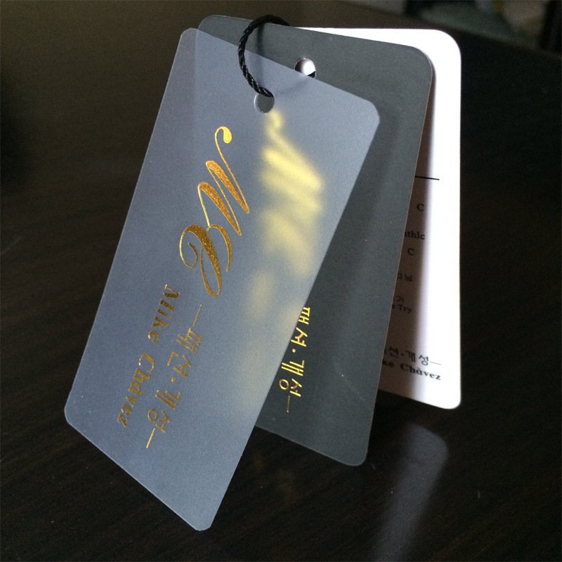 衣服吊牌商标PVC吊牌服装店吊牌标签女装吊卡印刷标签设计制作