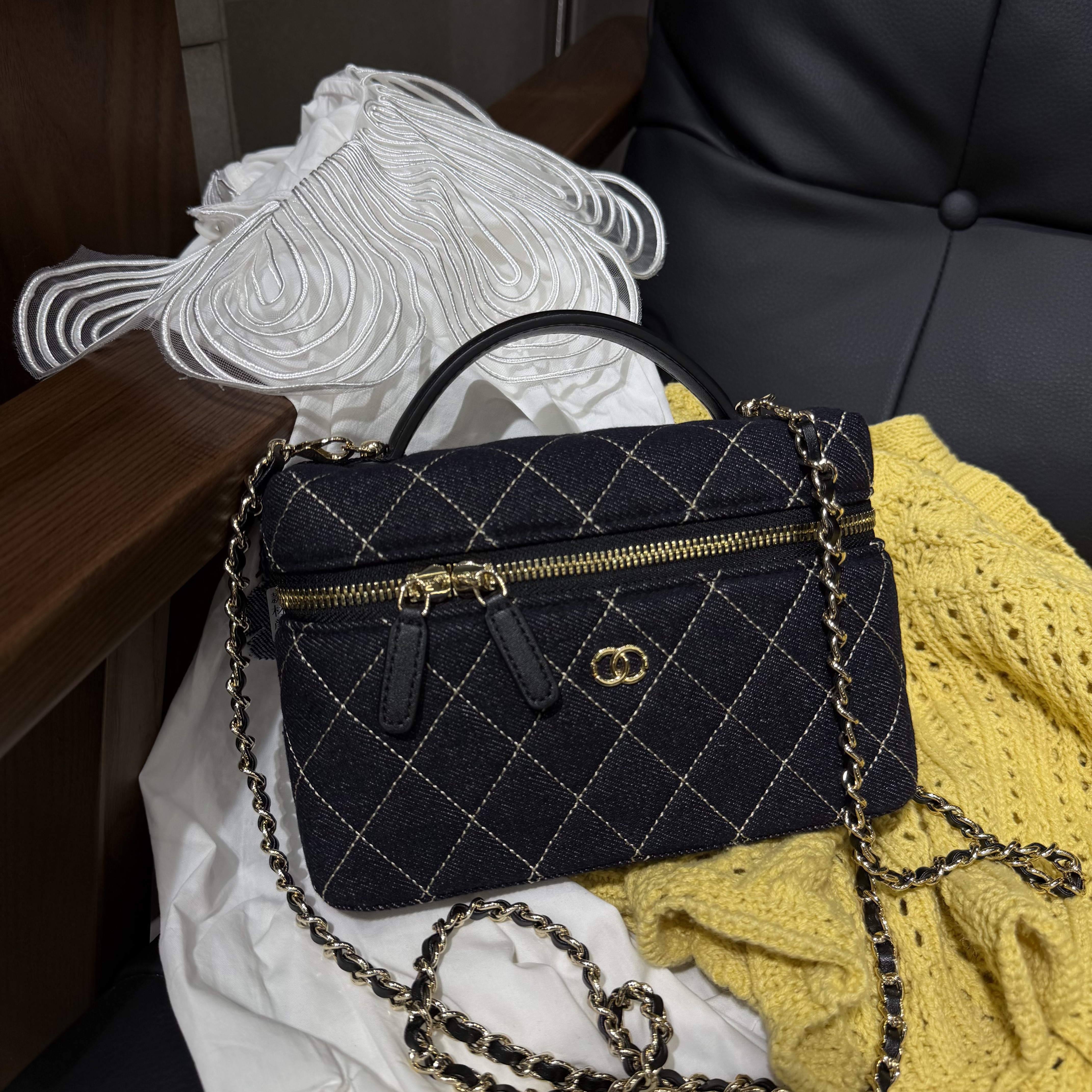 2026新款小众设计高级感牛仔布手提包女包包链条斜挎轻奢通勤上班