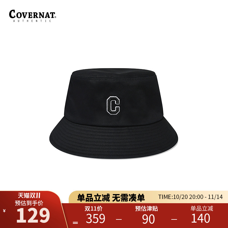 Covernat韩国潮流渔夫帽盆帽春夏遮阳帽C标街头搭配男女帽子百搭