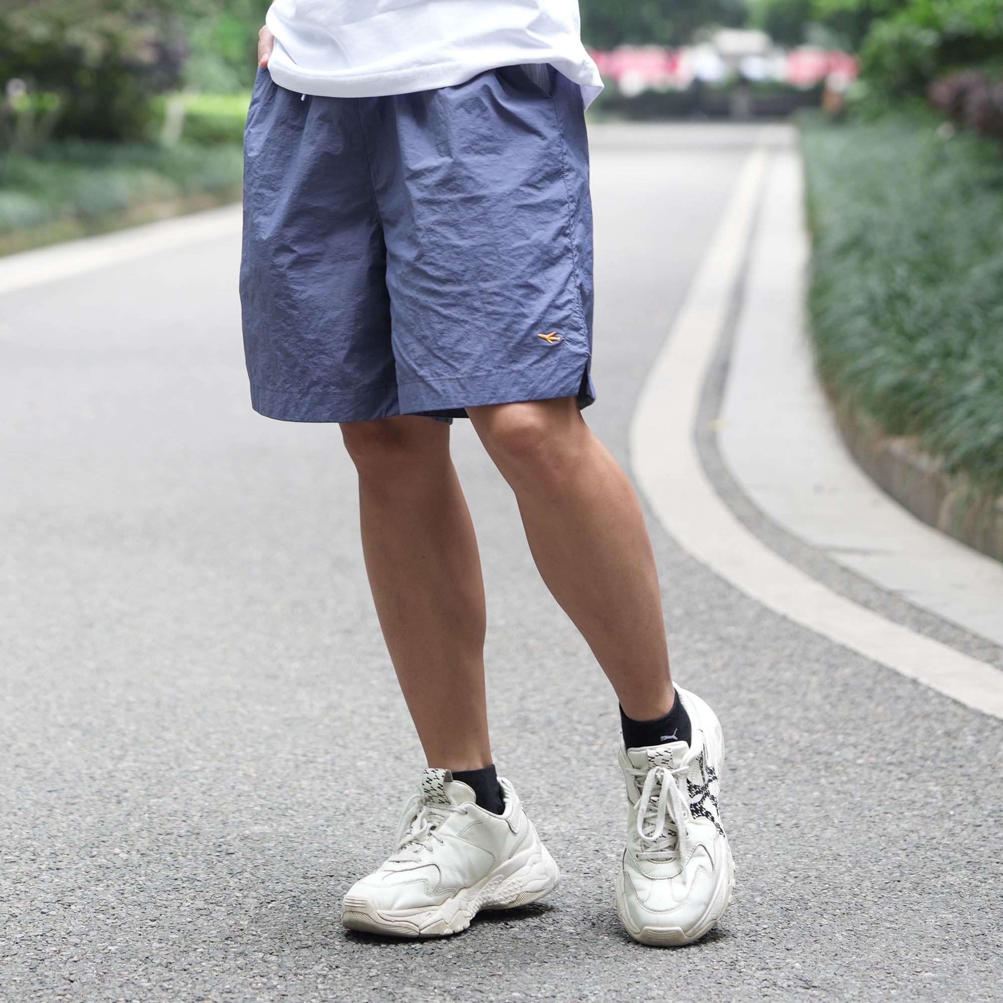 休闲户外夏季拼接运动短裤沙滩裤