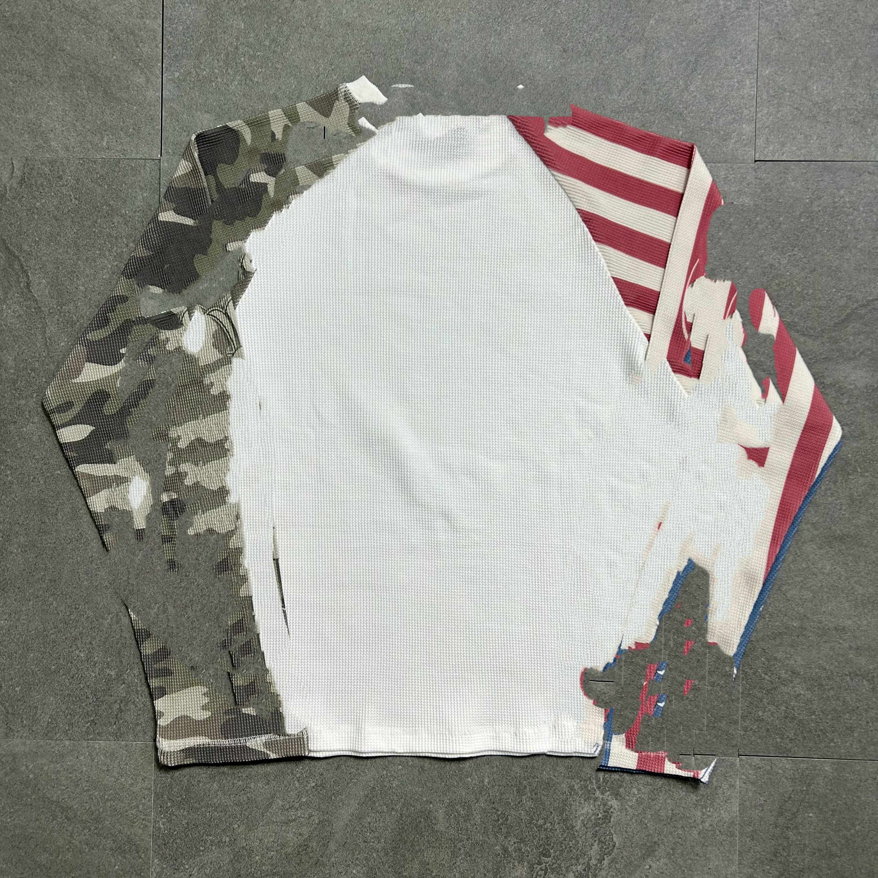 thumbnail for Logo Three-Color Waffle Long Sleeves