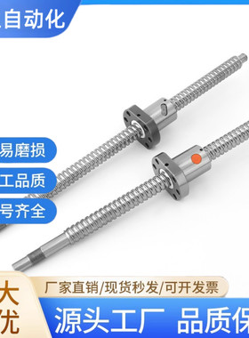 定制LCA67/LCB67-6-1-2-6-L60 80压轧滚珠丝杠轴径6 4