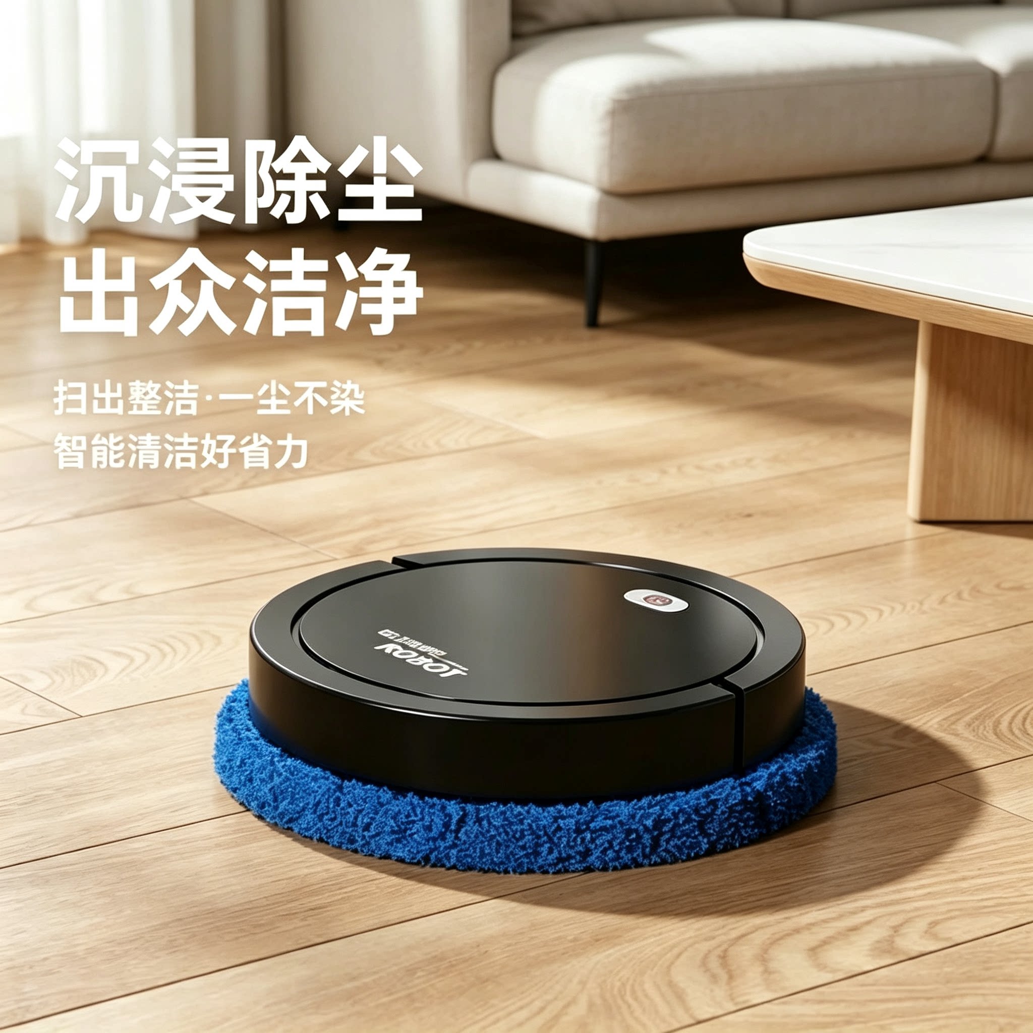 家用智能拖地机器人全自动懒人擦地机小型地板除尘清洁扫地机器