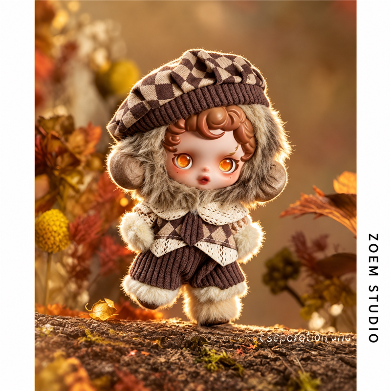 适配泡泡玛特着痕娃衣skullpanda 光织园衣服sp沐木二代服装裙子
