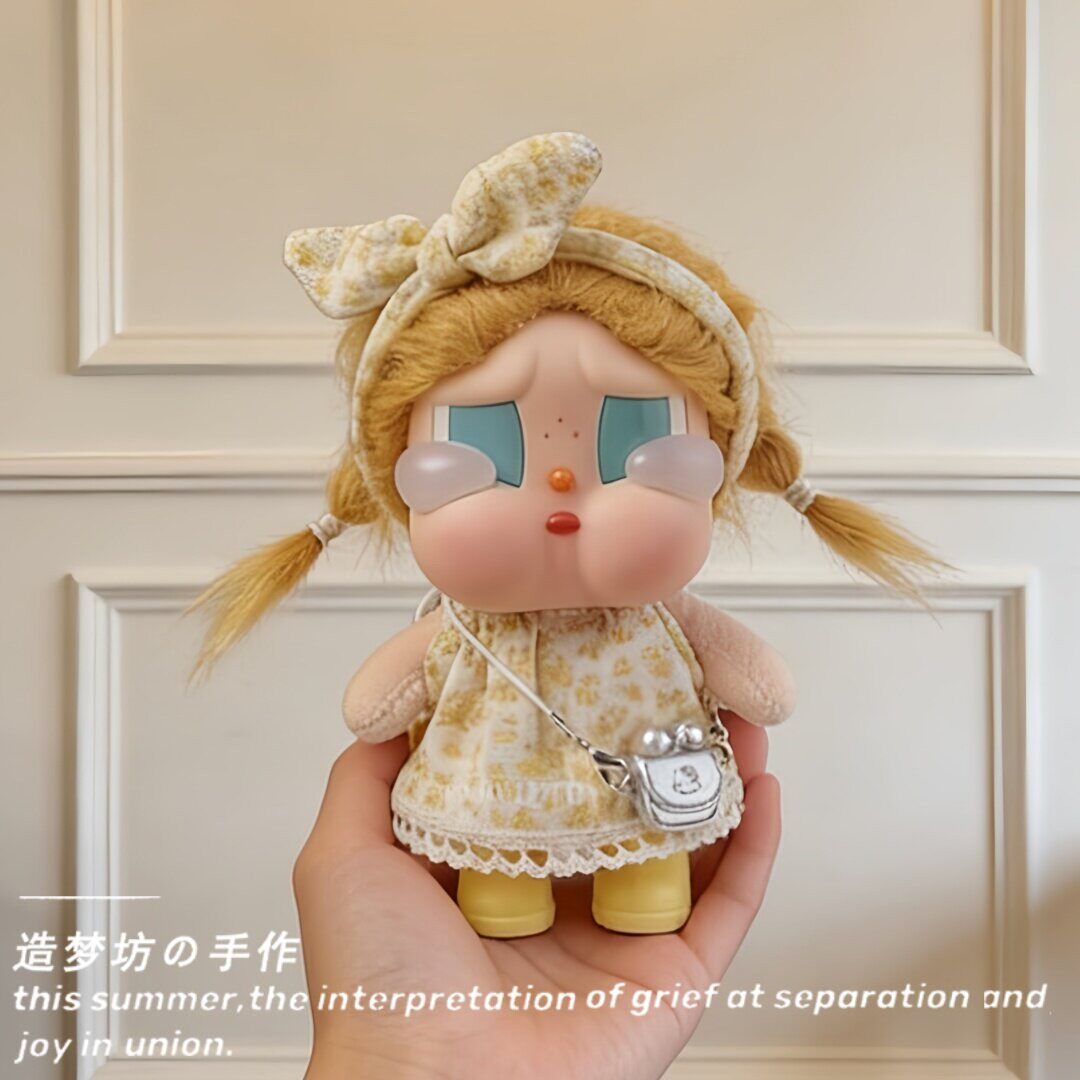 蝴蝶结娃衣泡泡玛特小哭娃衣服crybaby娃衣咕噜咕噜夏天糖胶盲盒