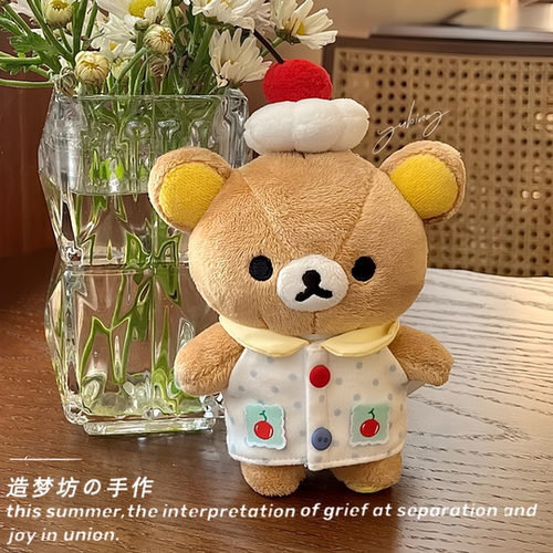 san-x轻松熊娃衣ss号衣服新款Rilakkuma10cm13配饰玩偶棉花娃娃