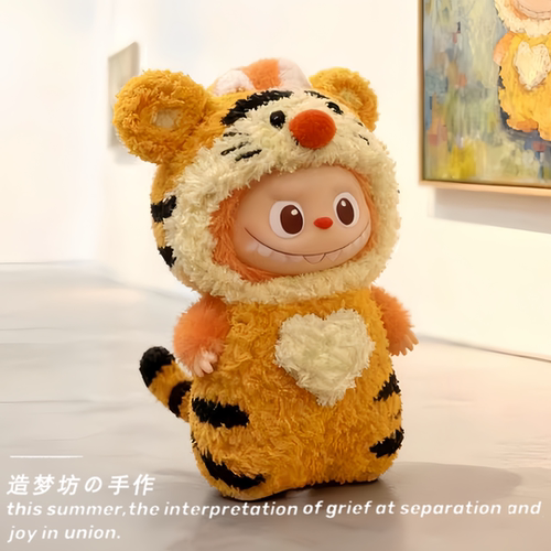 泡泡玛特labubu第四代衣服娃服迷你拉布布娃衣小挂件mini版服装