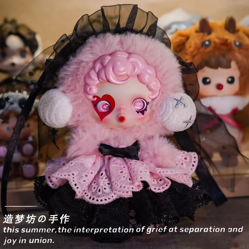 泡泡玛特娃衣搪胶一二代skullpanda衣服光织园冬日乐章套装连衣裙