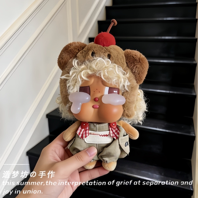 适用泡泡玛特哭娃娃衣全速起航衣服crybaby vacation度假系列服装
