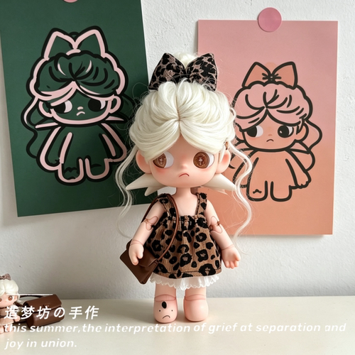 适用嘎子姐zsiga姜饼人娃衣可动人偶八分玩偶衣服眼镜鞋子配饰件