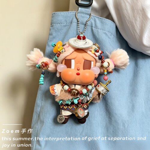 适用哭娃藏族娃衣17cm搪胶一二三代复古理发店民族风藏服衣服