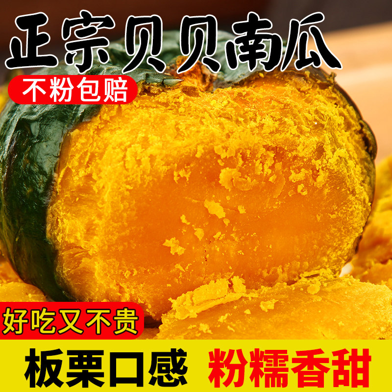 正宗贝贝南瓜新鲜板栗味小南瓜栗面整箱老瓜婴儿孕妇粉糯香甜整箱