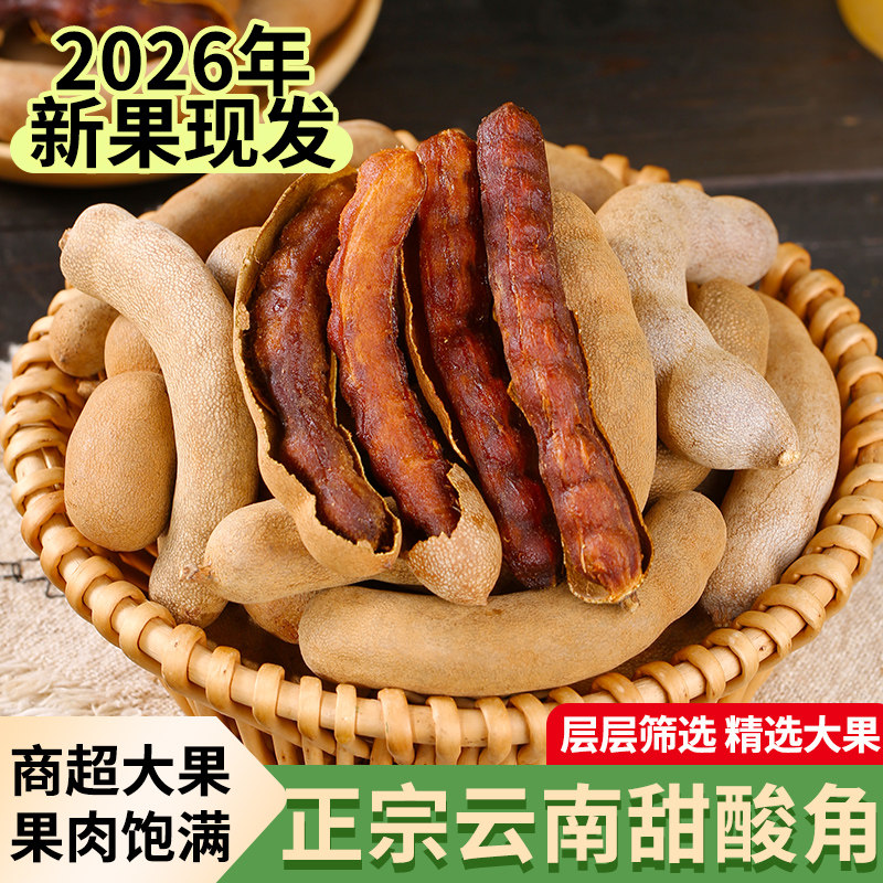 酸角云南特产新鲜野生大甜角孕妇零食水果豆角南酸枣罗望子酸甜角