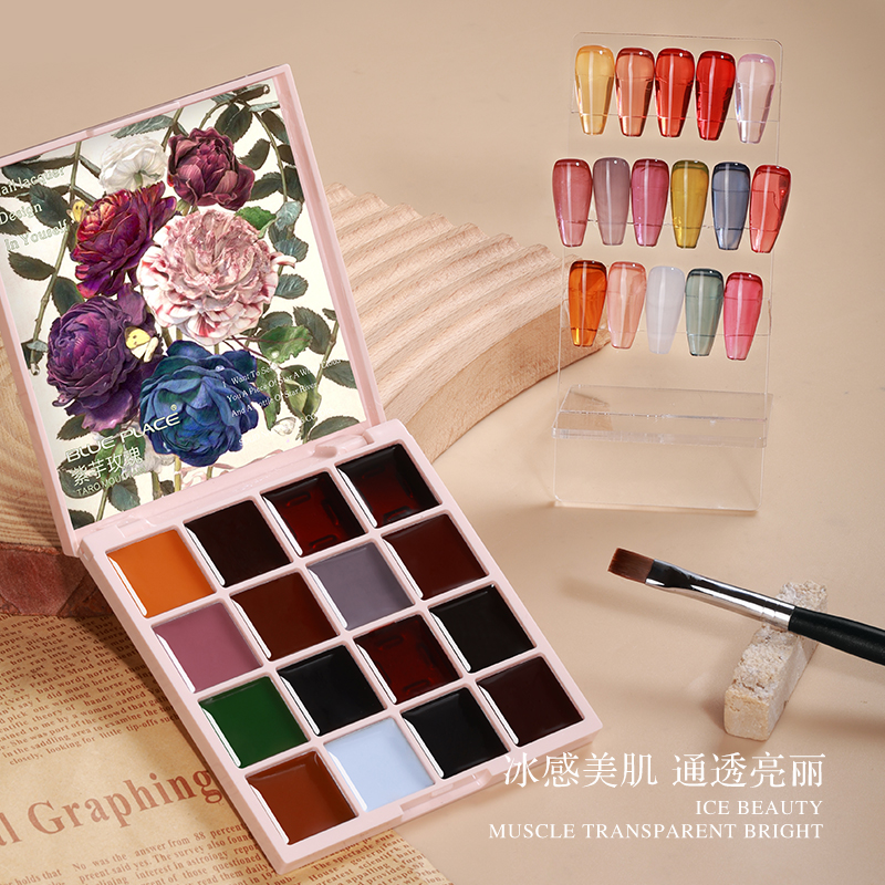 琉璃糖果多巴胺固态指甲油冰透色