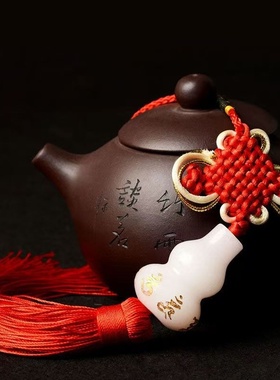 白宝葫芦包包时尚家居装饰品六字真言葫芦门对门卧室客厅中式摆件