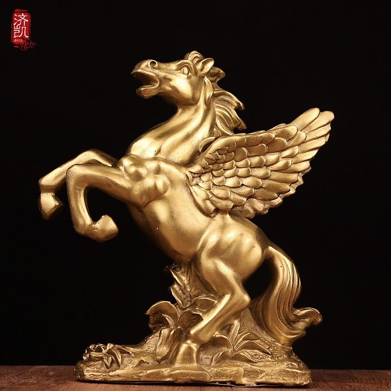 济凯纯黄铜生肖马摆件 家居玄关工艺品 办公桌电视柜摆件送礼好品,家居饰品,桌面摆件,淘宝优惠券,粉丝福利购,淘宝优惠卷