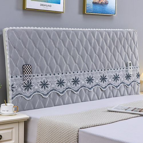 全包床头罩夹棉加厚防尘罩床头套