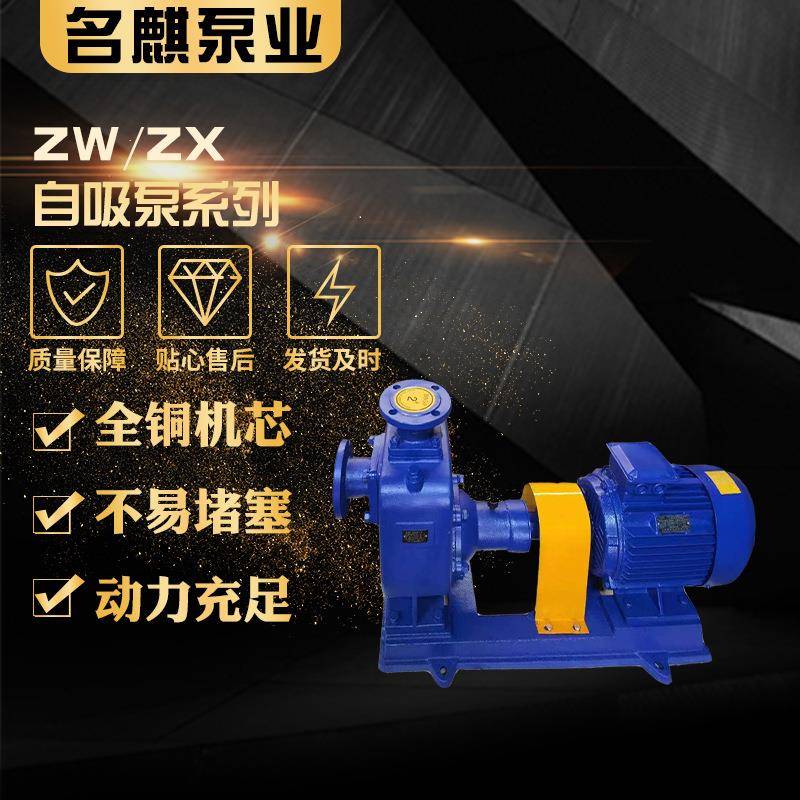 ZW/ZX自吸泵系列排水防爆分体直连式卧式离心泵自吸水ZW自吸泵