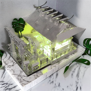 解压!拼个良缘神社吧!金属拼装DIY模型3D立体拼图玩具