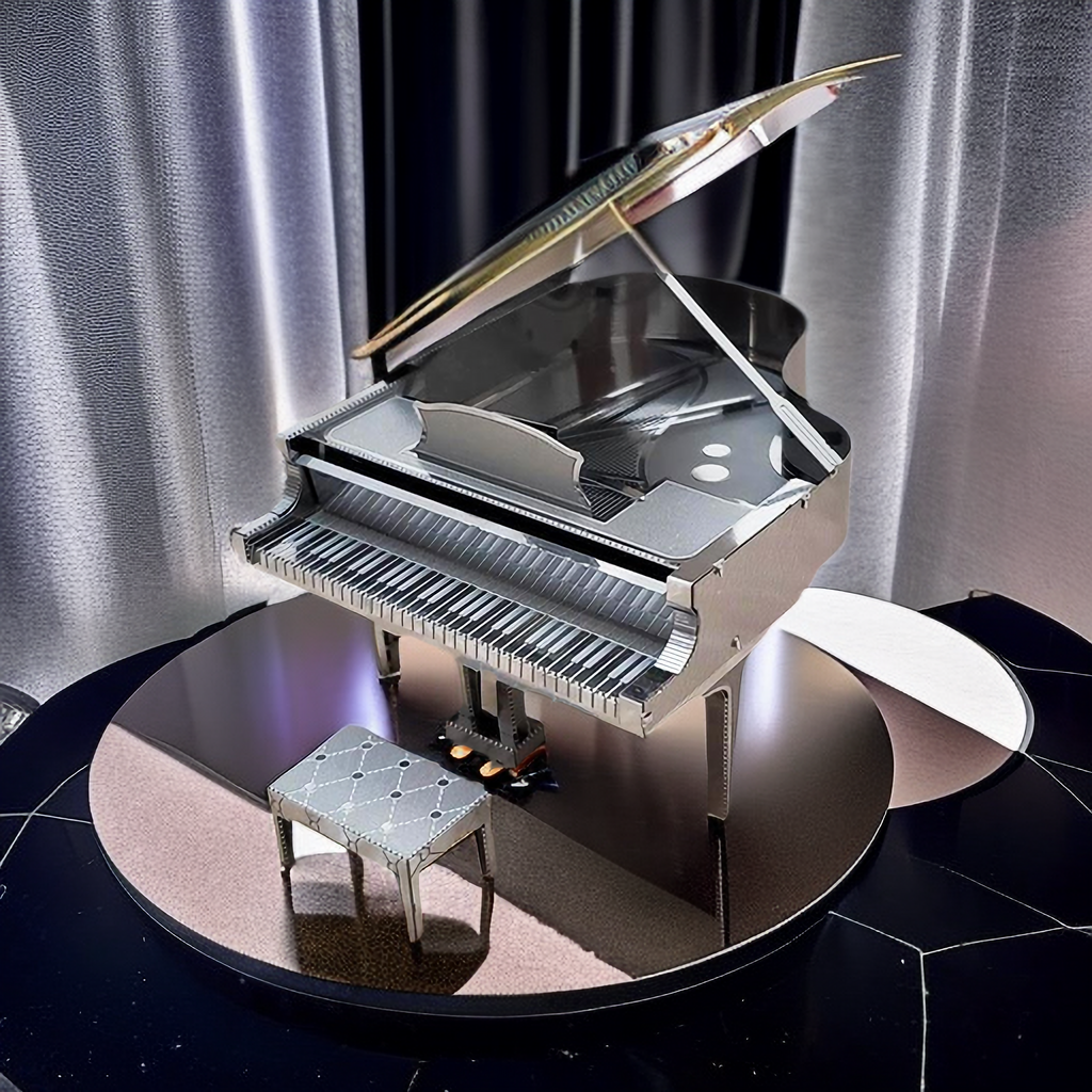 解压合金金属拼装钢琴模型3d立体手工制作益智玩具创意礼物