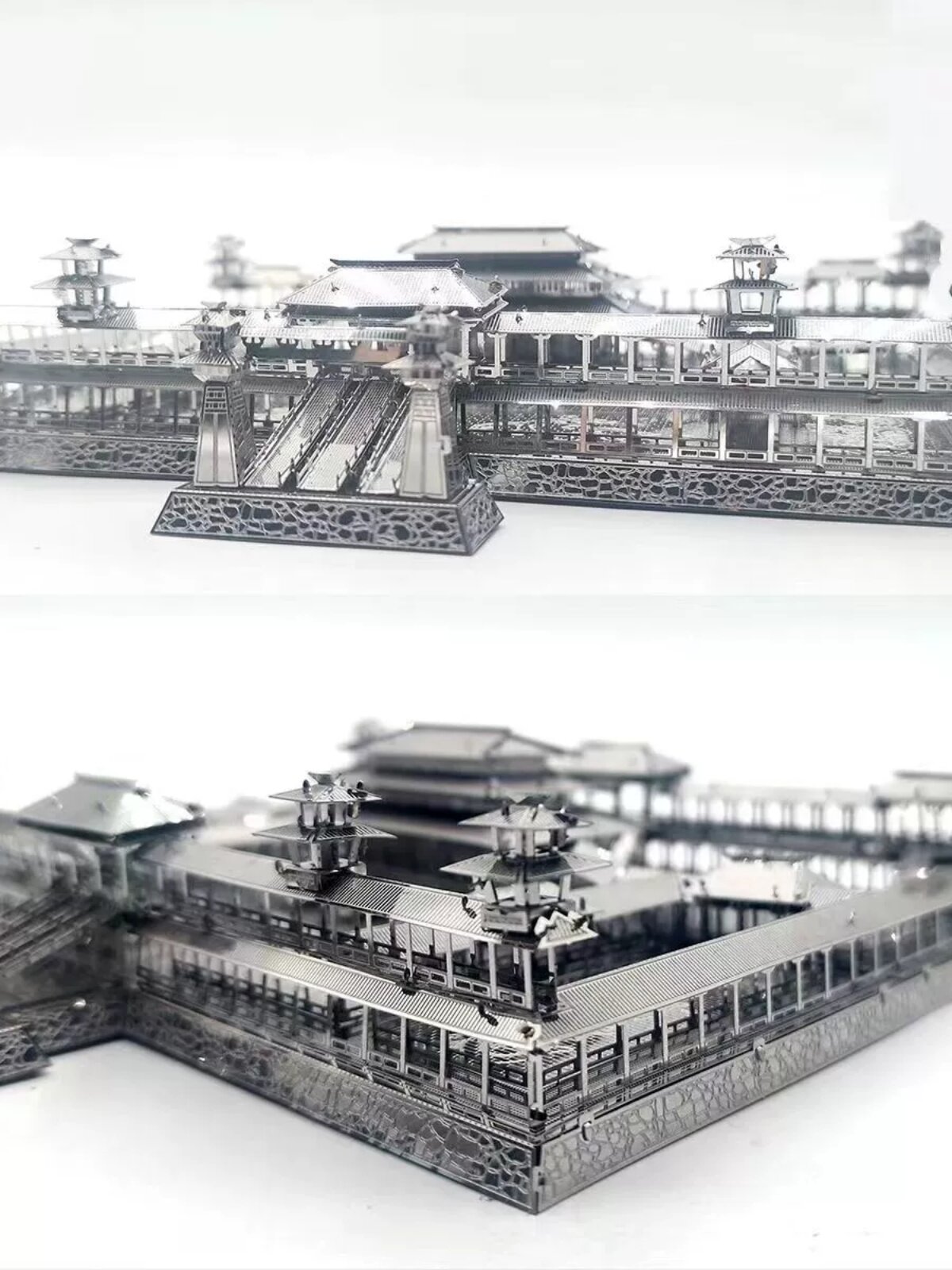 WEIYANG PALACE 3D 입체 금속 건물 퍼즐 DIY 수제 교육 조립 모델 장난감 작은 장식품