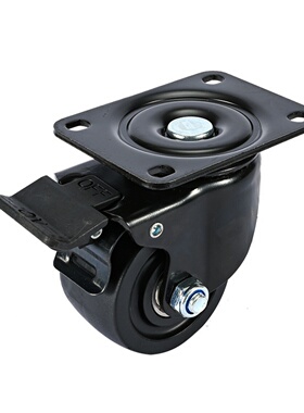 脚轮E-CBT11-D75-PF/E-CBT12-D75-PF平底万向带刹车轮