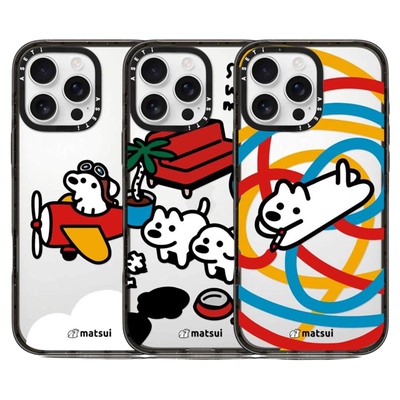 CASETiIFiY联名新款Matsui可爱小狗16pro适用iphone17promax苹果15plus手机壳14/13/12卡通磁吸华强北平替潮