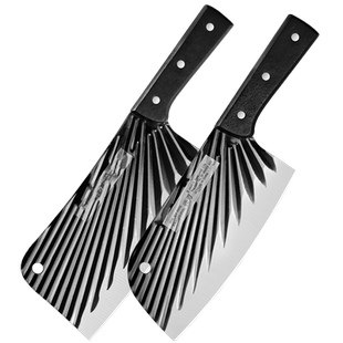 兴刃锻打菜刀家用锋利刀具切肉刀厨房用刀斩切两用斩骨刀砍骨头刀