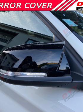 适用宝马 F20 F30 F32改装牛角倒车镜外壳后视镜盖三系后视镜改装