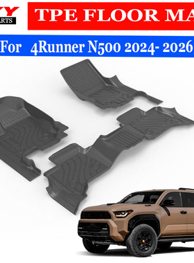 适用于23-26款丰田超霸4Runner改装专用TEP脚垫4Runner FLOOR MAT