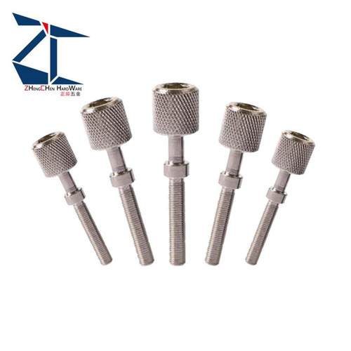 TBD77厂家直销内六角孔滚花旋钮型调整螺栓AJKTNS3/4/5/6/8/10/12